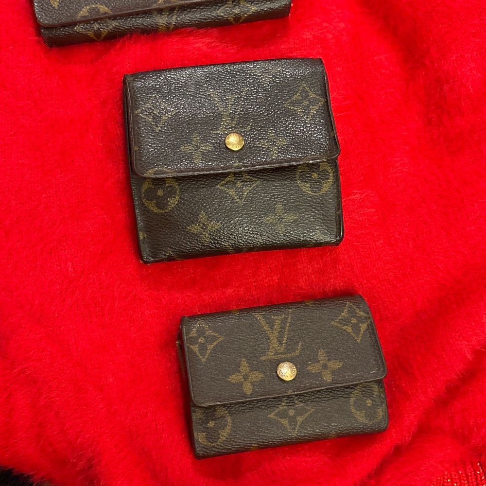 Louis Vuitton Brown and Gold Monogram small wallet